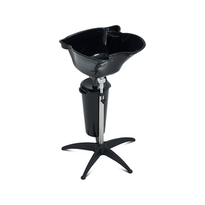 Bac à shampoing portable moderne en plastique avec hauteur réglable et drain pour salle de bain et salon - Product Image 1