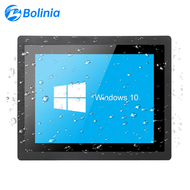 IP65 Aluminum Embedded Touch Screen Monitor 10" 12" 15.6" 21.5" Fanless Capacitive Touch Display for Industrial Automation