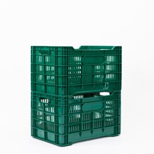 ตะกร้าพลาสติกสำหรับใส่ผลไม้สด แบบซ้อนได้ เกรดสำหรับอาหาร - Product Image 6