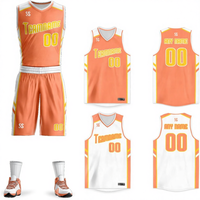 Seragam Basket Tanpa Lengan Cetak 3D Reversibel Kustom yang Dapat Dipersonalisasi Set Nama Nomor Pria/Wanita 100% Poliester Cepat Kering Ukuran Besar
