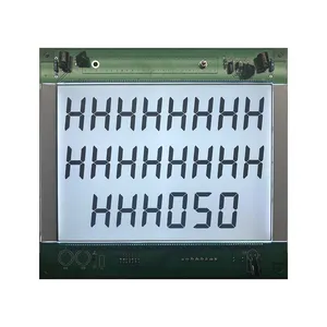 Segmento personalizado LCD Película gris Transmisión positiva Segmentos de 886 dígitos Pantalla LCD TN para dispensador de combustible