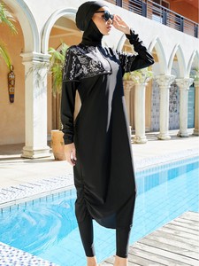 Nuevo Traje de Baño Musulmán Elegante de 3 Piezas, Túnica Larga, Traje de Baño con Hiyab, Traje de Baño Islámico para Mujer - Product Image 1