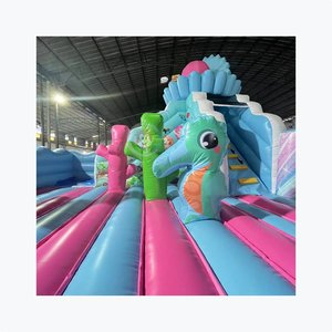 Inflatable Khủng Long lâu đài bouncy các nàng tiên cá Inflatable nhảy lâu đài Inflatable Cinderella lâu đài - Product Image 3