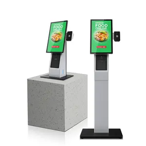 21.5 " Self Service Ordering Payment Touch Screen Kiosk Self Pay Machine Kiosk For Chain Store Restaurant With 58/80mm Printer