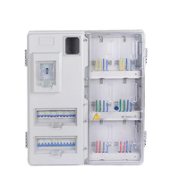 Caja de medidor de plástico transparente impermeable para exteriores, distribución monofásica trifásica prepagada para el hogar, Material ABS y PC IP68