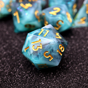 Custom RPG <strong>Dice</strong> 7 Pieces <strong>Set</strong> Board Games Sharp Edge <strong>Dice</strong> Resin DND <strong>Dice</strong> <strong>Set</strong> for Dungeons and Dragons Role Playing Table Game - Product Image 2