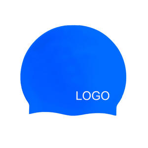 Logo personnalisé 3D sans couture anti-dérapant compétition natation chapeaux 100% Silicone bonnet de bain adulte enfants bonnet de bain - Product Image 1