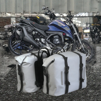 Sacoche de selle imperméable en PVC pour moto, 30L, bagages pour siège arrière, pour les voyages longue distance hors route/sur route ADV