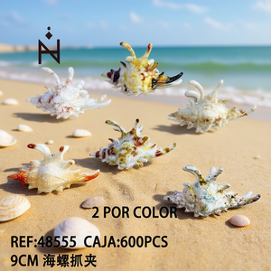 Fermacapelli a Forma di Conchiglia 9Cm, Accessorio per Capelli in Stile Conchiglia Naturale - Product Image 3