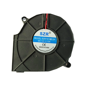 Ventiladores de Ar com Rolamento à Prova d'Água 7515 75x75x15mm 5/12/24V DC Mini Ventilador Plástico Sem Escovas OEM/ODM - Product Image 1