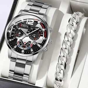 Montre pour homme pour le commerce extérieur, vente chaude transfrontalière, montre pour homme d'affaires, style chinois classique, montre pour homme avec bracelet en acier, quartz - Product Image 1