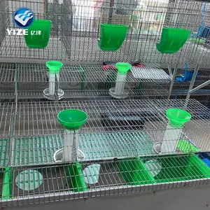 Poultry Farm House Rabbit Cages Philippines Automatic Galvanized European for Sale Russia Thailand Peru 16 Holes