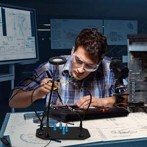 Магнитная паяльная станция с 3-кратным увеличительным стеклом - Product Image 5