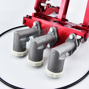 Ensemble de pédales de course universelles, ensemble de pédale de frein, boîte de pédales de voiture rouge - Product Image 3