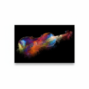Abstract Violin Canvas Print: Elegant Tempered Glass Music Lover Gift,<b>WRAPPED</b> CANVAS - Product Image 2