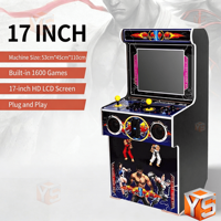 ZDYS Pandora Grande borne d'arcade tout-en-un à monnayeur, avec jeux de basketball de rue et de boxe, à joystick, de table, Moonlight Box, rétro, en métal, version anglaise