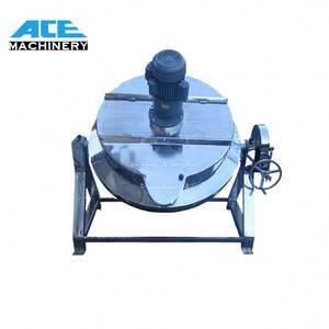 Chaudière à vapeur inclinable électrique Ace 200 Lt 50L 200L 300L Atau avec mélangeur double et hachoir - Product Image 4