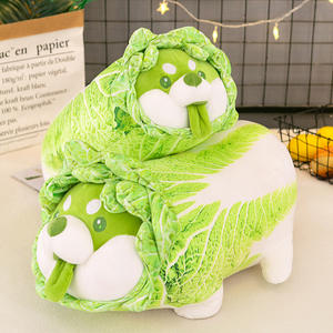 Célébrateur d'Internet transfrontalier mignon chou oreiller chien en peluche poupée légume génie nourriture cadeau d'anniversaire poupée - Product Image 4