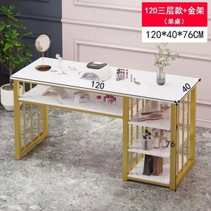 <b>Light</b> Luxury Marble Manicure Table With Vacuum Cleaner Two-person Table Table and Chair Set Combination <b>Net</b> Red Repair - Product Image 4