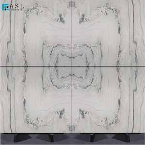 Lujosa losa de cuarzo de fantasía Macaubas de Brasil con diseño de libro de marcas de madera para decoración de paredes interiores - Product Image 3