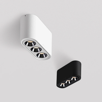 Spot lumineux LED à montage en surface, à intensité variable, 6W10W, lumière ciel, lumière de ligne COB, AC110-220V, éclairage intérieur pour salon et cuisine