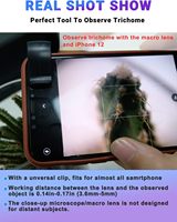 Vente en gros Clip universel pour objectif d'appareil photo de téléphone portable Microscope 100X avec lumière LED pour l'exploration et l'observation