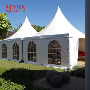 Tente Pagode Blanche en PVC de Style Arabe pour Mariages et Événements 4m x 4m 5m x 5m - Product Image 1