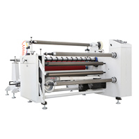 Máquina cortadora de película de plástico para rollos de DP-1600, rebobinadora (dos motores) de tela, precio de máquina cortadora y rebobinadora de tela no tejida