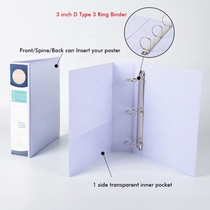 Khuyến mại chất kết dính màu trắng 3 inch dày A4 nhiệm vụ nặng nề 3 lỗ D Vòng PVC Vinyl ba vòng chất kết dính - Product Image 3