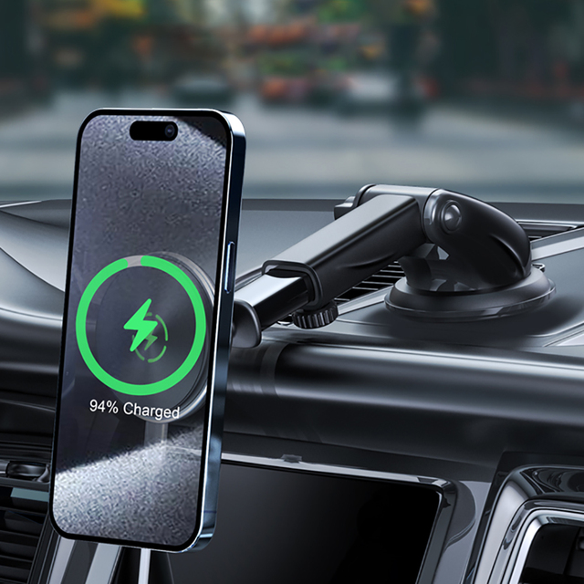 Universal Car Phone Holder Magnetic Charger Mobile Phone Holder Car 15w Fast Charging Phone Holder for Car With Wireless Charger