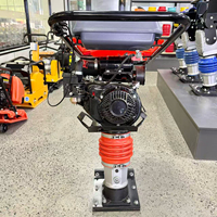 Pilonneuse industrielle 2026, moteur essence 5,5 CV, compacteur de sol robuste pour la construction routière, certifiée CE