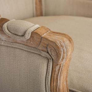 เก้าอี้พักผ่อนทรงกรงนกหุ้มผ้าโครงไม้หรูหราสำหรับห้องนั่งเล่น - Product Image 5