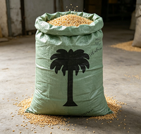 Sac tissé en PP vert pour céréales 50kg 100kg, sac d'emballage personnalisé en polypropylène pour aliments agricoles, maïs, fournisseur