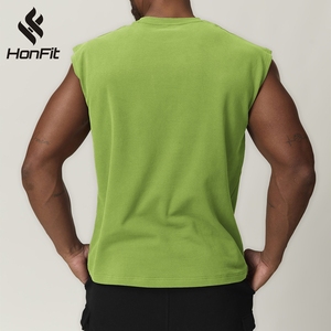 Débardeurs de compression entièrement personnalisés hommes maillots de course respirant gilet d'entraînement de gymnastique chemises sans manches d'entraînement de sport - Product Image 4
