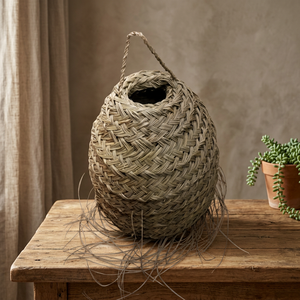 Handmade Bamboo Woven Straw Lamp Covers Natural Traditional Craft Home Decoration - Product Image 2