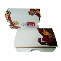 3D films lunettes de réalité virtuelle VR casques Logo personnalisé lunettes vidéo marque Google carton VR lunettes 2.0