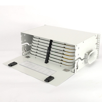 Harga Pabrik Panel Patch Frame Distribusi Optik 19 inci 4U 24 48 72 96 port inti Serat Optik Rak Mount ODF