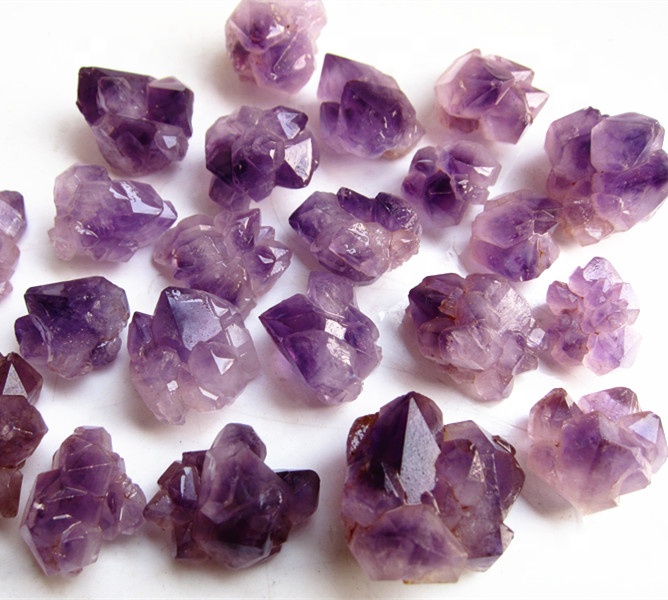 Оптовая продажа, натуральный грубый фиолетовый аметистовый камень, небольшой кварцевый кристалл, кластер аметистового цветка