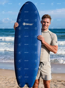 Tavola da Surf Blu con Superficie Liscia e Pinne, Leggera, per Attività Sportive Marine all'Aperto - Product Image 2