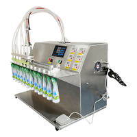 Nouvelle Remplisseuse de Liquides Semi-Automatique à 6 Têtes avec Pompe à Diaphragme 3,5 L, Prix Usine pour Emballage en Sachet à Bec Verseur 2026