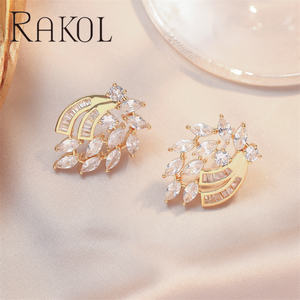 Rakol EP5673 Platinum Plated Waterproof Angel Wing <b>Fashion</b> <b>Stud</b> <b>Earrings</b> for Women - Product Image 5