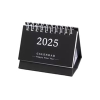 Calendrier de bureau de style nouveau 2025 avec horloge, impression créative colorée, marque TianLian, modèle TL-02