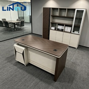 Scrivania Direzionale in Legno Personalizzabile con Pannello Estensibile 1m, 2 Cassetti, Tavolo da Lavoro Moderno per Ufficio ad Angolo - Product Image 3