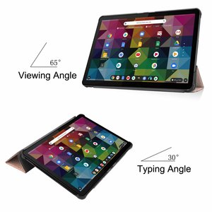 เคสหนังอัจฉริยะแบบพับสามตอนบางเฉียบสำหรับ <span class=keywords><strong>Lenovo</strong></span> Duet <span class=keywords><strong>Chromebook</strong></span> <span class=keywords><strong>10.1</strong></span> นิ้ว รุ่นปี 2020 - Product Image 4
