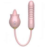 Vibrateur à double tête Collision Rose Tongue Licking Bullet Pulse, jouet sexuel vibrant pour femmes, écologique, sans effets secondaires, personnalisable