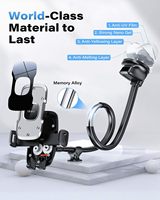 Soporte para Teléfono de Coche con Brazo Flexible, 14 Pulgadas de Largo, Fuerte Succión Antivibración, Logotipo Personalizado OEM, Entrega Rápida