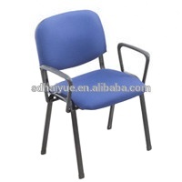Chaise de bureau en tissu empilable, sans roulettes, pour ordinateur