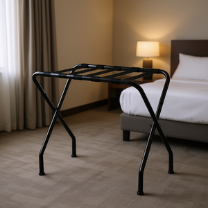 Portaequipajes Metálico Portátil 680x400x560 mm Plegable, Mueble de Hotel, Diseño Minimalista - Product Image 2