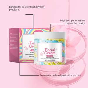 Crème au beurre à l'acide hyaluronique Sakura Hydrate Éclaircit Apaise les irritations pour tous les types de peau Quotidien Matin Soir 100g - Product Image 4