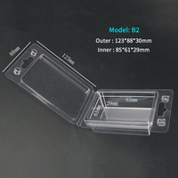 Blíster transparente A1 Tamaño 118*86*20mm Embalaje de PVC Blíster de plástico tipo concha